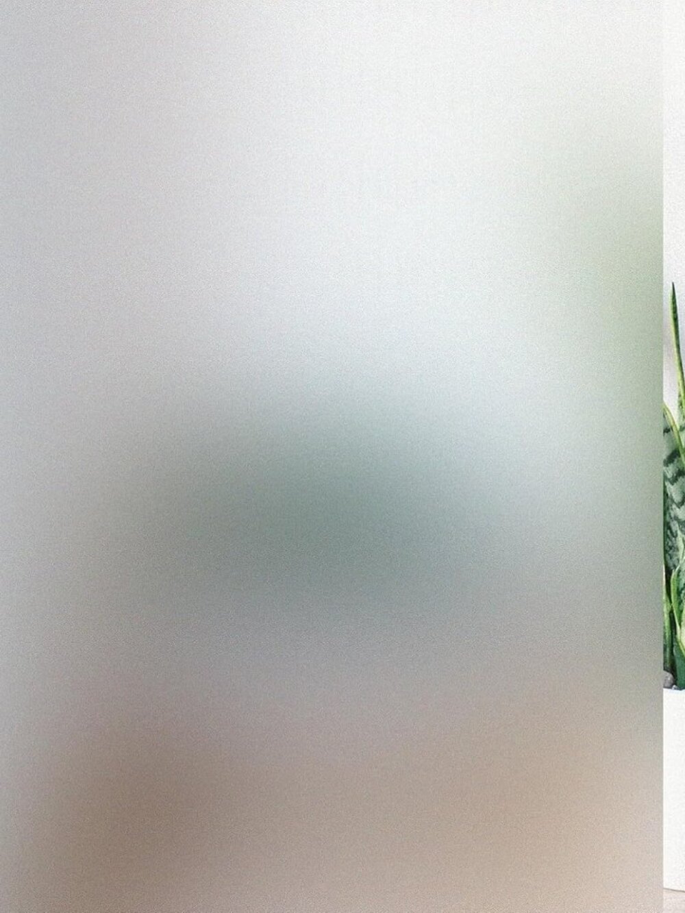 Elegant Frosted Window Cling Film - Energy Efficient UV Protection, 17.5" x 6.5"